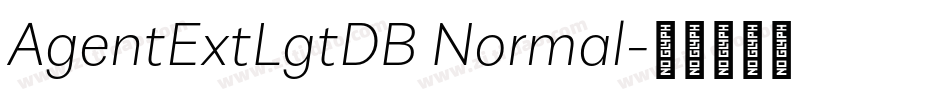 AgentExtLgtDB Normal字体转换